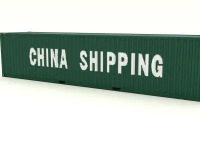 Shipping container China Shipping 3D model