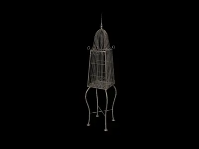 Bird Cage - PBR - Textured Low-poly 3D model