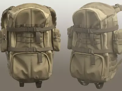 Military Backpack 3D model