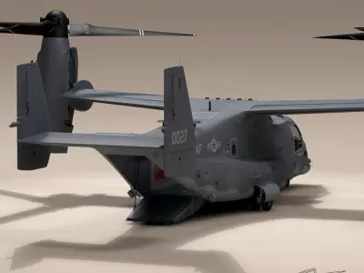V-22 Osprey USAF 3D model