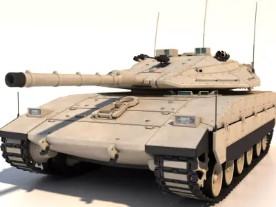Merkava Mk4 Main Battle Tank 3D model