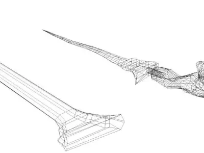 Keris Melayu 3D model