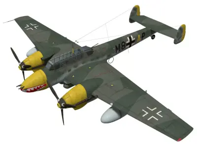 Messerschmitt Bf110 E1 3D model