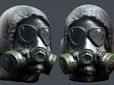 helmet 3d model military combat Low-poly Low-poly 3D model Low-poly 3D model