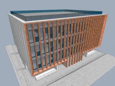 Office Building 05 Low-poly 3D model