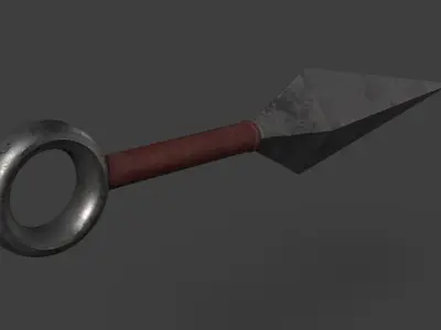 kunai Free low-poly 3D model