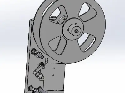 Guide wheel of laminated machine module 3D model