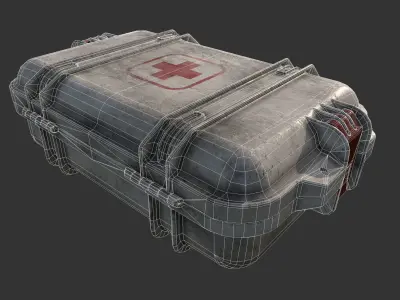 First Aid Kit Medical Supplies Low-poly 3D model