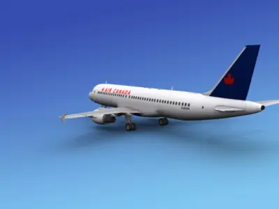 Airbus A320 Air Canada 2 3D model