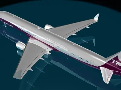 BOEING 777 - 9X 3D model