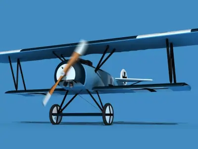 Fokker D-VI V08 3D model