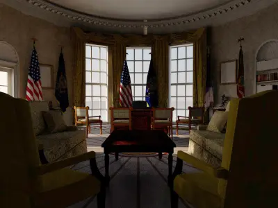 The Oval Office 3D model