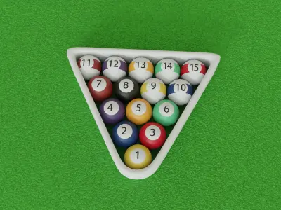 billard pool table Free 3D model