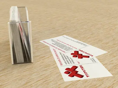 Business Card Holder Free low-poly 3D model