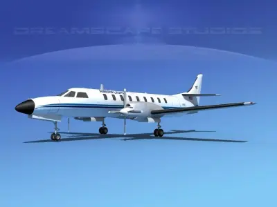 Swearingen SA226 Metroliner Ameriflight 3D model