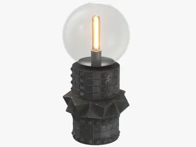 Totem Table Lamp 3 Part Clear 3D model