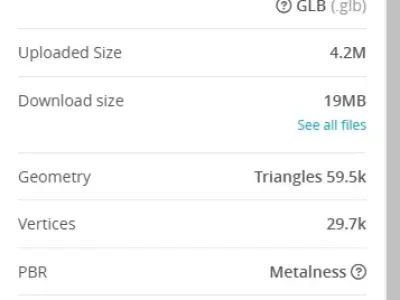 Blue Staff by Tripo Free 3D model