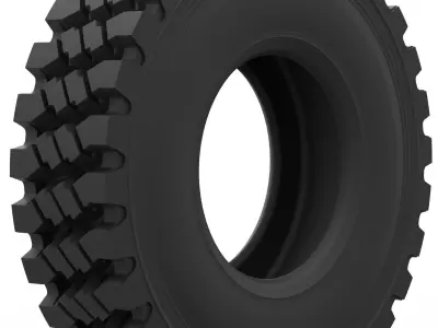 TRUCK TIRE Free low-poly 3D model