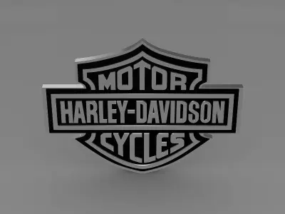 Harley-Davidson Logo 3D model