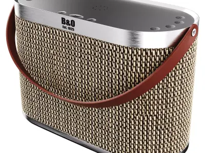 Powerful portable speaker Low-poly 3D model