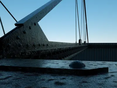 WW1 Factory Building Free low-poly 3D model