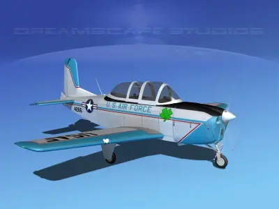 Beechcraft T-34 Mentor V03 USAF 3D model