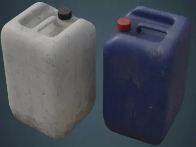 Fuel Can 7B Low-poly 3D model