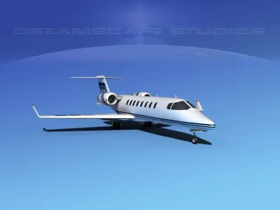 LearJet 45 V01 3D model