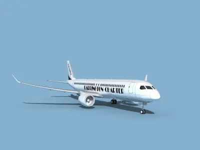 Airbus A220-300 Barrington 3D model