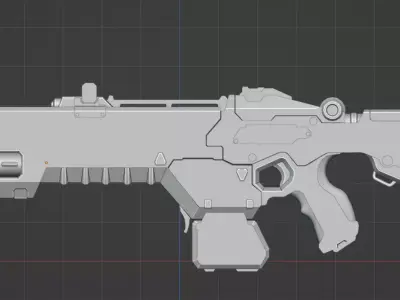 Kantrael MG Lasgun 3D model