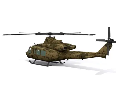 UH 2 Venom Low-poly 3D model