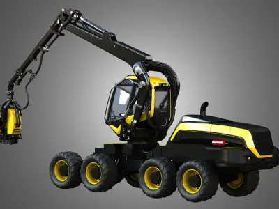 Scorpion King - Forestry Harvester 3D model