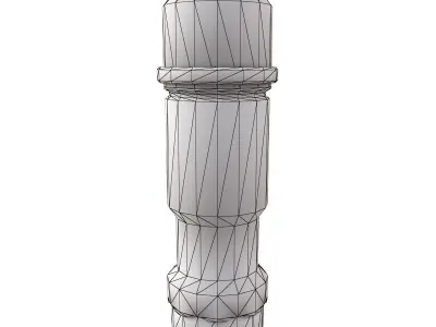 Grenades fire extinguisher Low-poly 3D model