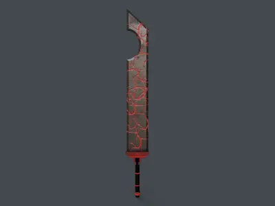Sci-Fi Sword V1 - 04 Low-poly 3D model