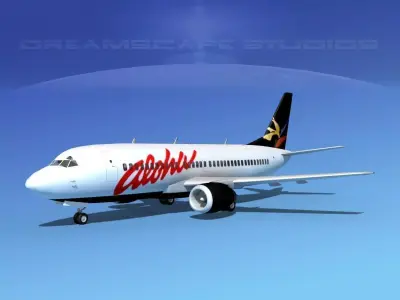 Boeing 737-300 Aloha Airlines 3D model
