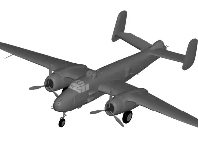 North American B-25 Mitchell 3D model