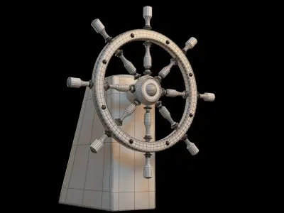 Steering the ship 3D model