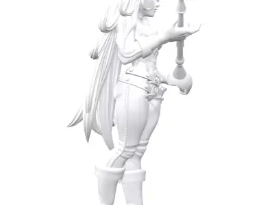 Queen Emeraldas - Space Pirate Captain Harlock - 32mm Miniature 3D print model