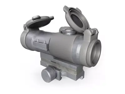 Optical sight Low-poly 3D model