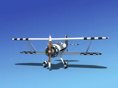 Waco YMF-5 V16 3D model