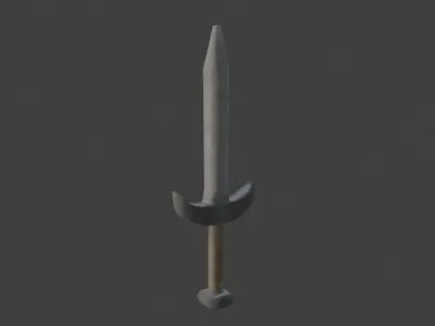 Low Poly Sword 3D model