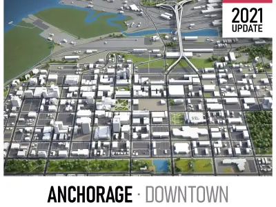 Anchorage Low-poly 3D model