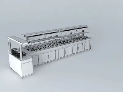 Kit-007 Mesa Self Service por: Alex Marques Free 3D model