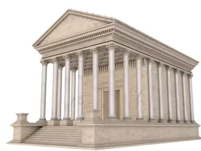 Ancient Greek Temple 3D model