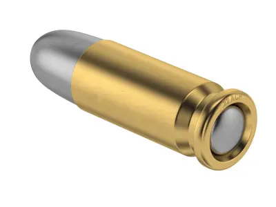  Bullet 22 ACP Low-poly 3D model
