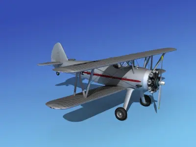 Stearman PT-17 Kaydet V06 3D model