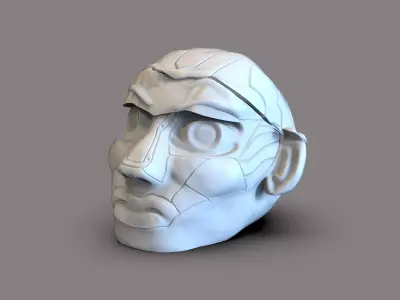 Fiction Head 3D print model purchase