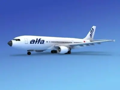 Airbus A300 Alfa 1 3D model