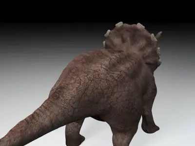 Triceratops dinosaur Low-poly 3D model