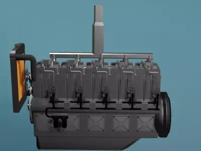 Mechnical Engine 3D model